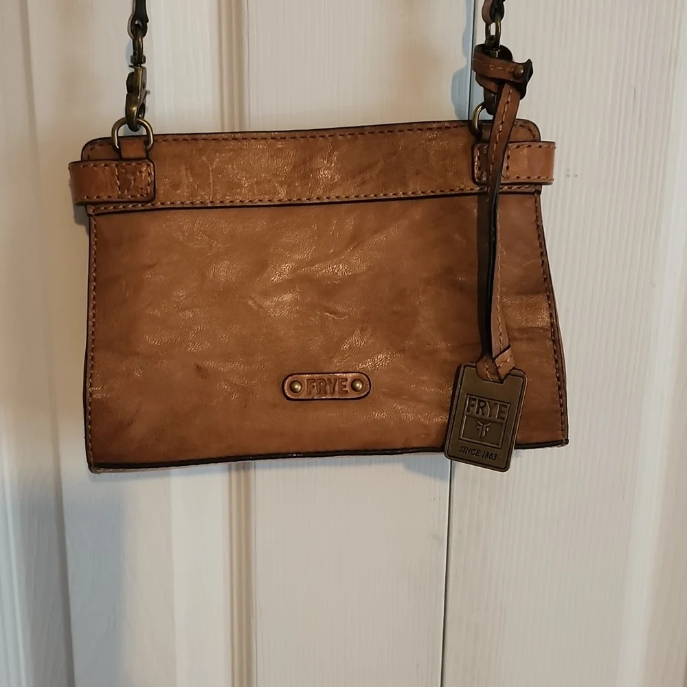 Frye Tan Leather Crossbody Bag - Picture 7 of 14